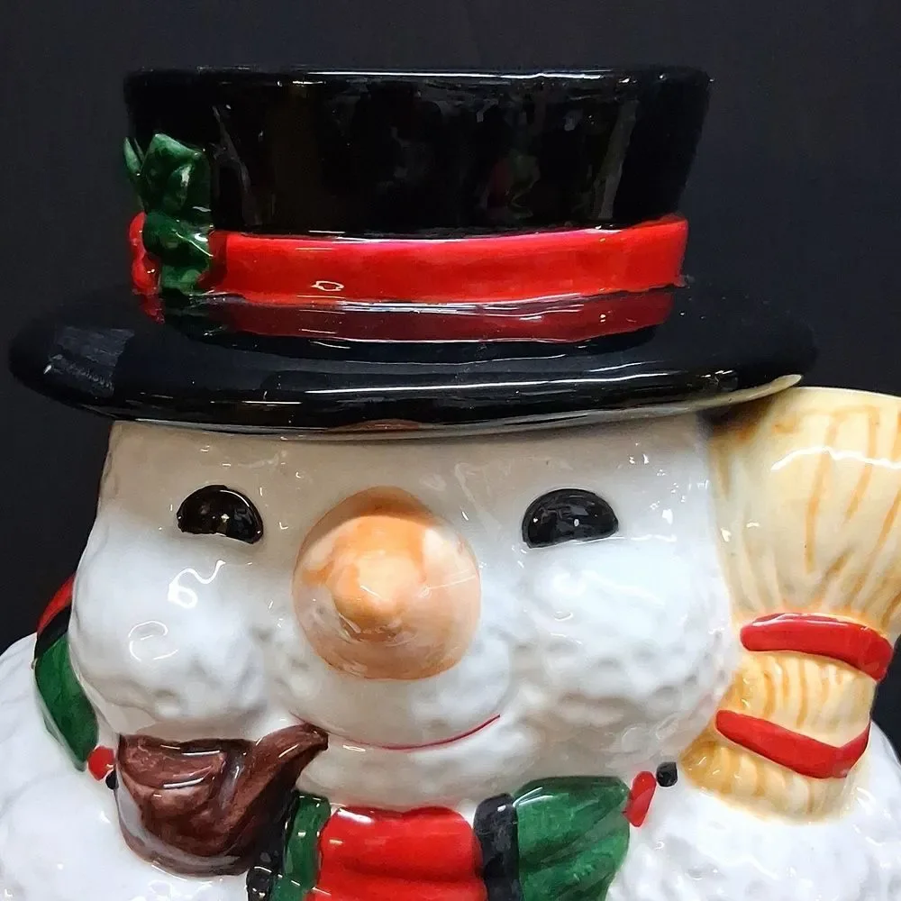Snowman Cookie Jar./snack jar/treat jar‎